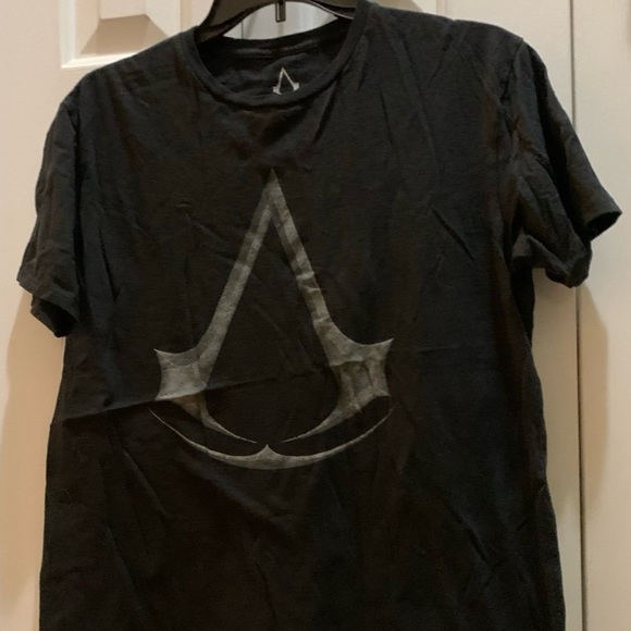 Men’s “Assassin's Creed” Black Short Sleeves T-Shir. Size: Large. Cotton. - Picture 1 of 4